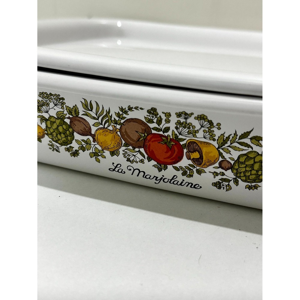 VTG Corning Ware Spice of Life Casserole Dish with Cover Oven A-21 & MW-3 - Picture 4 of 14